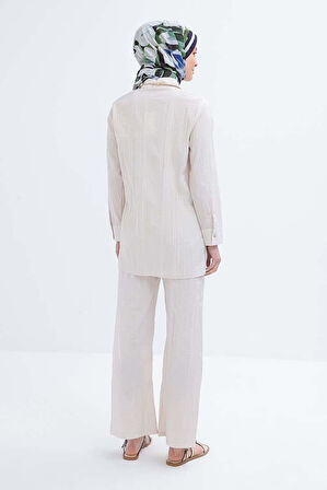 Allday Kraşlı Pantolonlu Kadın Takım S30090A0