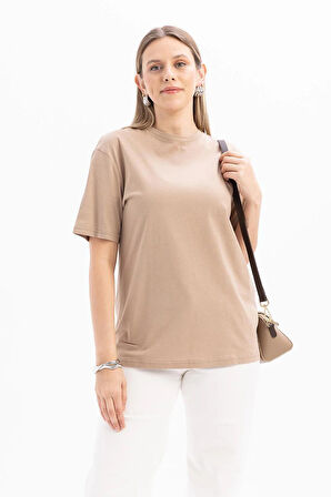 Allday Kısa Kollu Nakış Detaylı Kadın T-shirt S16032A0