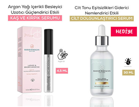 Bahar Babacan Argan Yağ Besleyici Kaş&Kirpik Serumu 5Ml+Anti-Aging Plumping Serum 30Ml HEDİYE