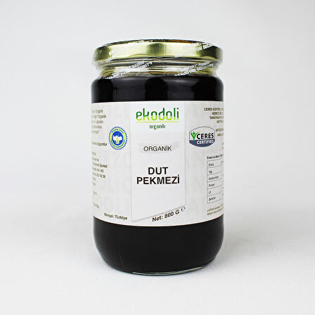 ORGANİK DUT PEKMEZİ 800 GR