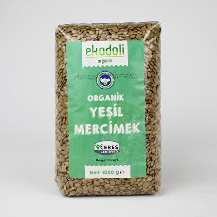 ORGANİK YEŞİL MERCİMEK 1000 GR