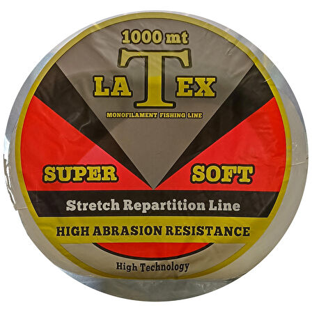 Latex Çile Misina 1000m Beyaz Super Soft Monofilament