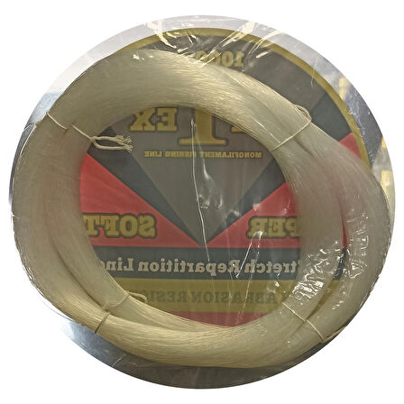 Latex Çile Misina 1000m Beyaz Super Soft Monofilament