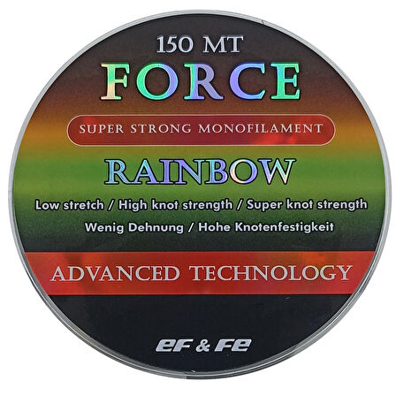 Effe Force Rainbow 150m Renkli Misina Ormanlık Alan Tatlısu Alabalık