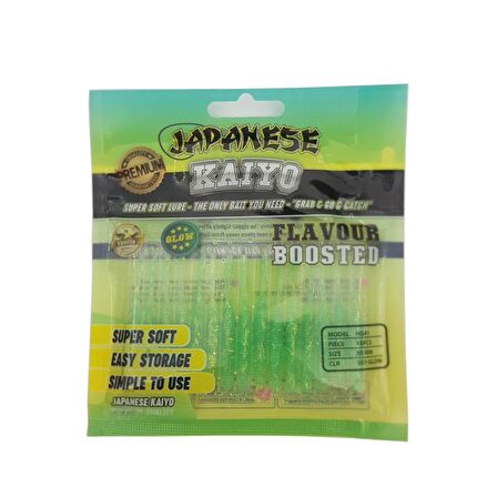 Japanese Kaiyo 5cm Silikon LRF Suni Yem Vanilya Aromalı Fosforlu