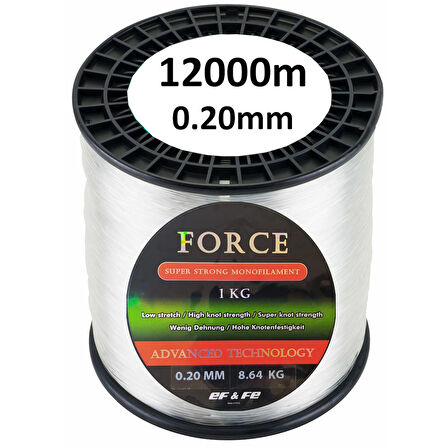 Effe Force 12000m 0.20mm Bobin Misina Çekeri 8.64kg Beyaz