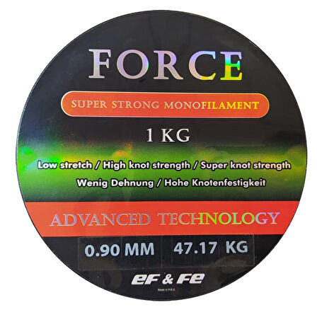 Effe Force 1200m 0.90mm Bobin Misina Çekeri 47.17kg Beyaz