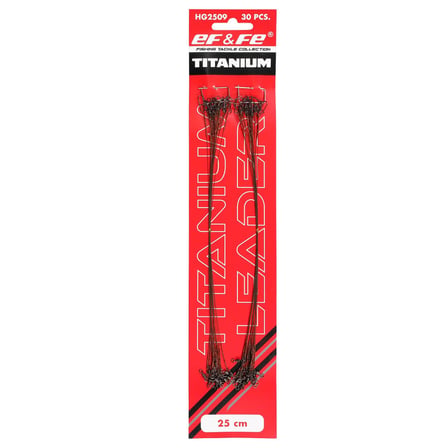 Effe HG2509 Klipsli Fırdöndülü Çelik Tel 30lu Kartela Titanium 25cm