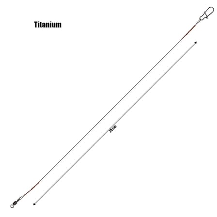 Effe HG2509 Klipsli Fırdöndülü Çelik Tel 30lu Kartela Titanium 25cm