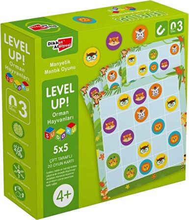 Dikkat Atolyesi Yayınları Levelup! 3 - Orman Hayvanları Sudoku