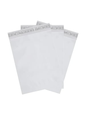 Beyaz Kargo Poşeti 35×45+5 cm - Cepli (100'lü Paket)