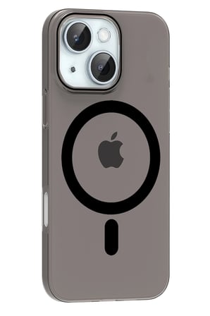 Fuchsia iPhone 14 ile Uyumlu PC Blank Kablosuz Şarj Özellikli Kapak - Siyah
