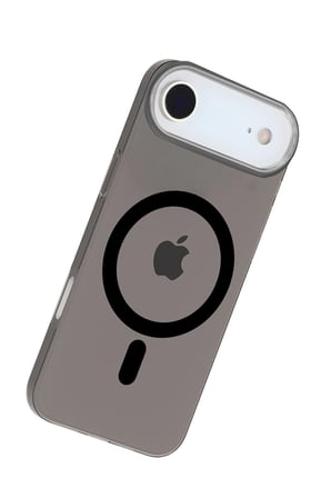 Fuchsia iPhone 17 Air ile Uyumlu PC Blank Kablosuz Şarj Özellikli Kapak - Siyah