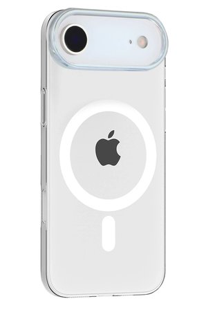 Fuchsia iPhone 17 Air ile Uyumlu PC Blank Kablosuz Şarj Özellikli Kapak - Şeffaf