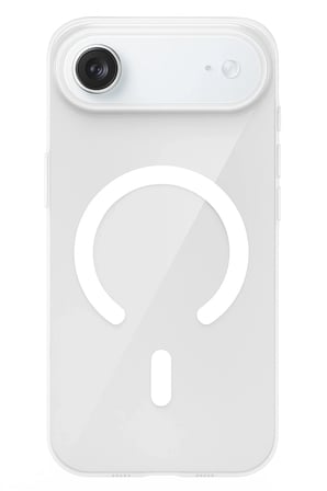 Fuchsia iPhone 17 Air ile Uyumlu PC Blank Kablosuz Şarj Özellikli Kapak - Şeffaf