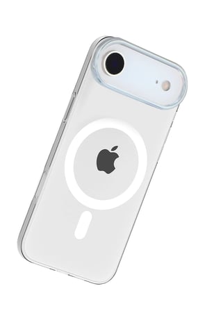 Fuchsia iPhone 17 Air ile Uyumlu PC Blank Kablosuz Şarj Özellikli Kapak - Şeffaf