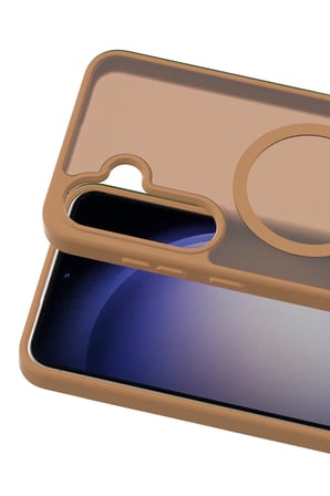 Fuchsia Samsung Galaxy A17 5G ile Uyumlu Jota Kablosuz Şarj Özellikli Kapak - Çöl Titanyum