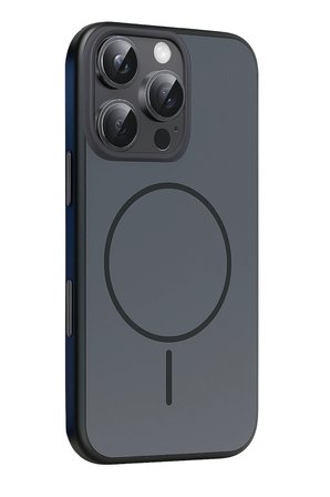 Fuchsia iPhone 16 Pro Max ile Uyumlu Neva Kablosuz Şarj Özellikli Kapak - Siyah
