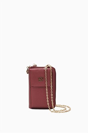 Levidor Bordo Çok İşlevli Telefon Bölmeli Cüzdan