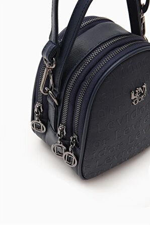 Levidor Lacivert Mini Bucket Çanta