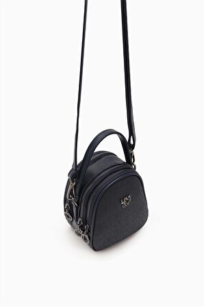 Levidor Lacivert Mini Bucket Çanta