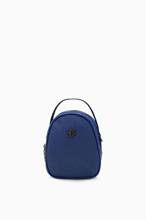 Levidor Saks Mavisi Mini Bucket Çanta