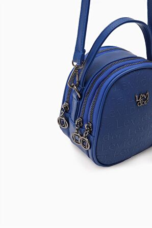 Levidor Saks Mavisi Mini Bucket Çanta
