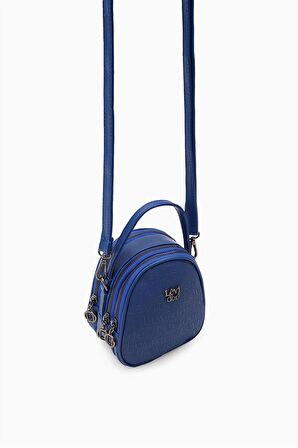 Levidor Saks Mavisi Mini Bucket Çanta