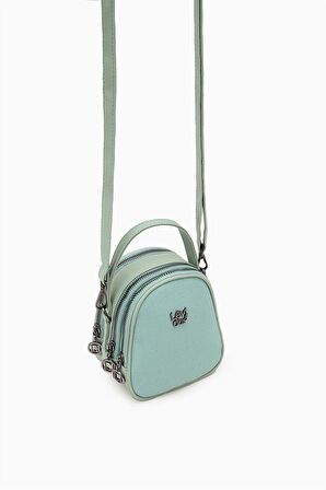 Levidor Su Yeşili Mini Bucket Çanta