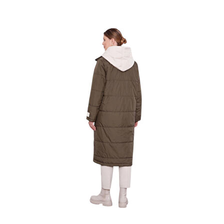 Çift Renk Şişme Mont