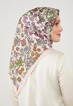 Levidor Vizon Mine Çiçeği Trennd Twill Eşarp