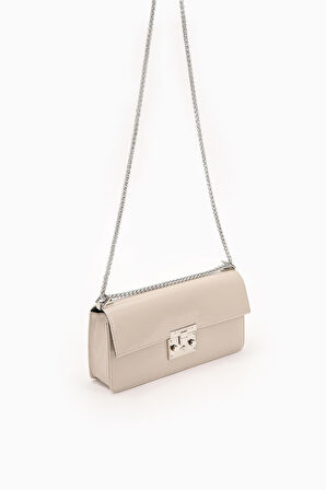 Vizon Rugan Dikdörgen Zincirli Omuz Çantası -930154