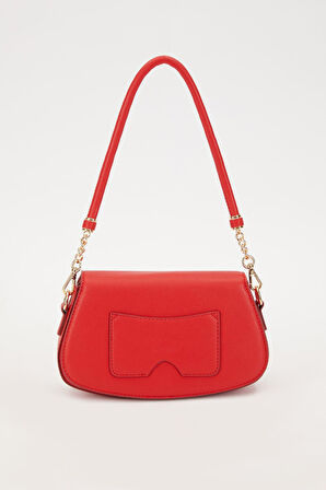 Kırmızı Kalp Aksesuarlı Omuz Çantası-930168