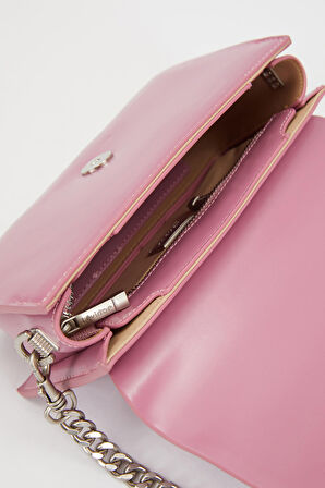 Pembe Çift Askılı Omuz Çantası