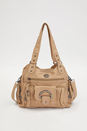 Vizon Örgü Detaylı Omuz Çantası 930272