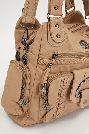 Vizon Örgü Detaylı Omuz Çantası 930272