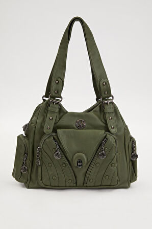 Yeşil Kemer Askılı Omuz Çantası