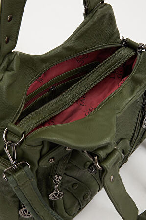 Yeşil Kemer Askılı Omuz Çantası