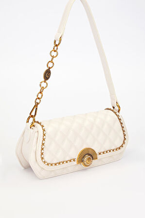 Levidor 930290 Kadın Yelpaze Kilit Detaylı El & Omuz Çantası