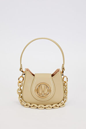 Logolu, Mini Boy, Zincir Detaylı, Uzun Askılı, Kadın Şık El Çantası 930346 Yeşil