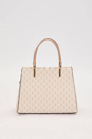 Vizon Monogram Desenli El Çantası