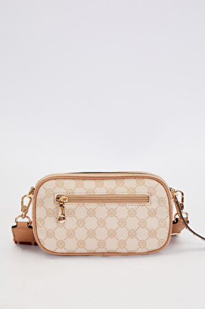 Haki Çift Bölmeli Kalın Askılı Omuz Çantası