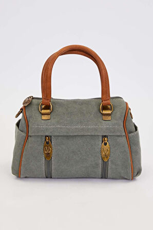 Kaliteli Kanvas Kumaş Uzun Askılı Orta Boy Kadın El ve Omuz Çantası 930386