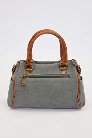 Kaliteli Kanvas Kumaş Uzun Askılı Orta Boy Kadın El ve Omuz Çantası 930386