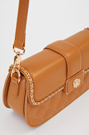 Kahve Toka Detay Omuz Çantası