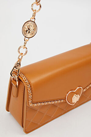 Premium Kalp Toka Detay Omuz Çantası Kahve 930388