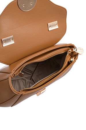 Uzun Askılı, Asimetrik Kalıplı, Kadın El Ve Omuz Çantası 930391 Kahverengi