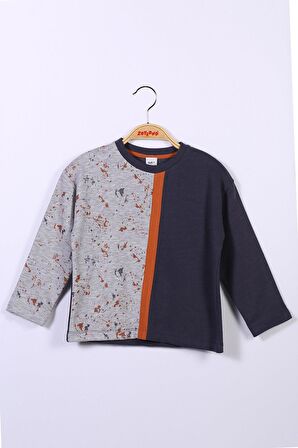 Erkek Çocuk Antrasit Lacivert Sweatshirt (2-6yaş)