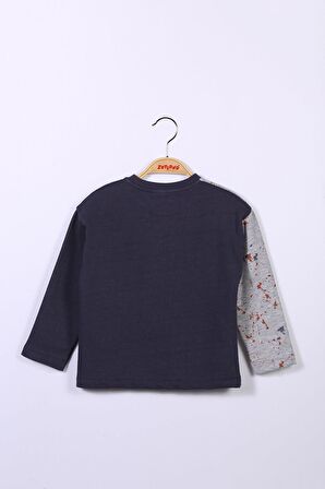 Erkek Çocuk Antrasit Lacivert Sweatshirt (2-6yaş)