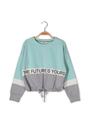 Kız Çocuk Baskılı Sweatshirt